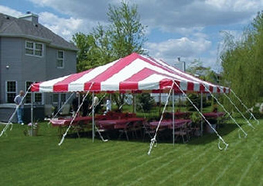 Graduation party tent rentals in McFarland