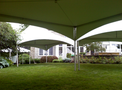 20 by 20 adjoining frame tents