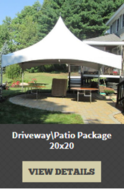 20' by 20' Tent Rental Package