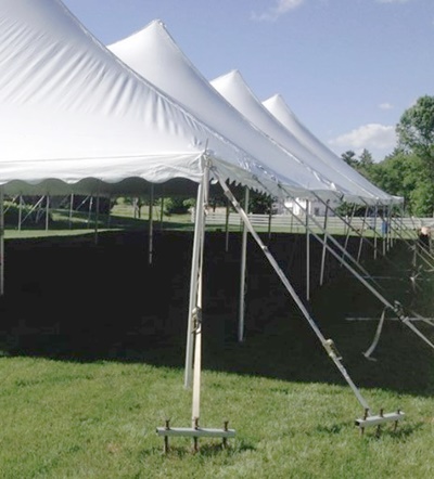 Pole Tent Anchoring