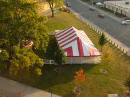 Striped party tent rental Madison
