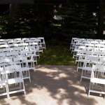 Chair setup wedding reception