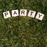 Party on lawn