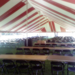 Striped Party Tent Rental for Madison Festival