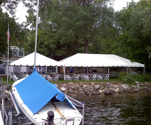 Wedding tent and chair rental in Pewaukee, Wisconsin