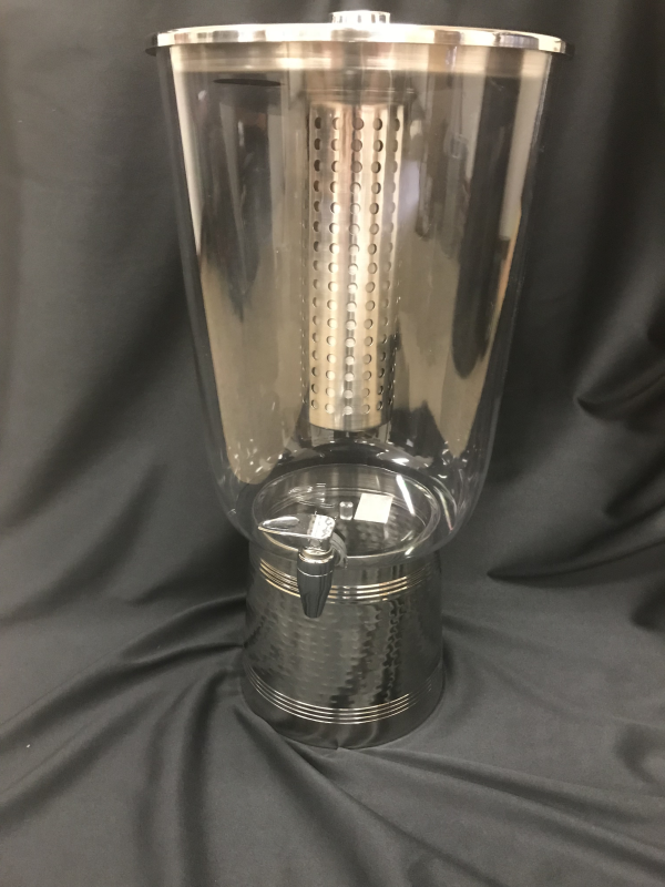 7 Qt Acrylic Cold Beverage Dispenser, Event Banquet Reception Rental